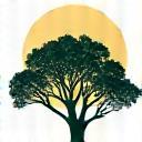 Tree and sun icon representing protected nature